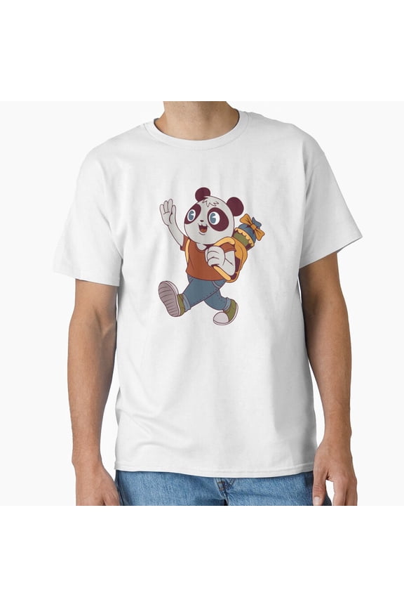 Schoolchild Panda Cute Animal T-Shirt