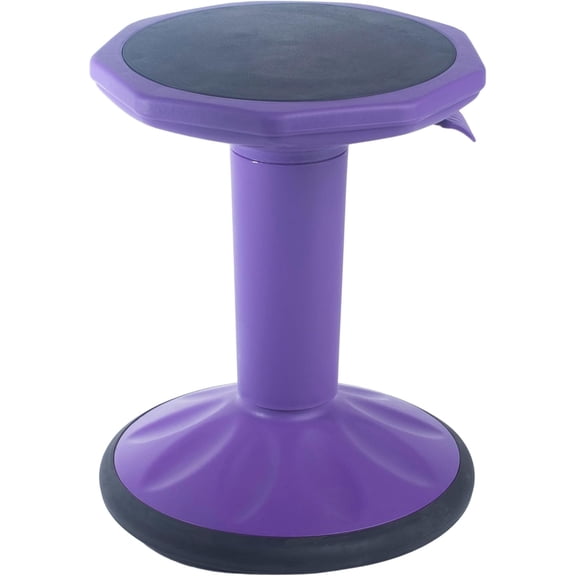 Schooled Adjustable Wobble Stool Flexible Seating Study Chair for Classrooms, Purple