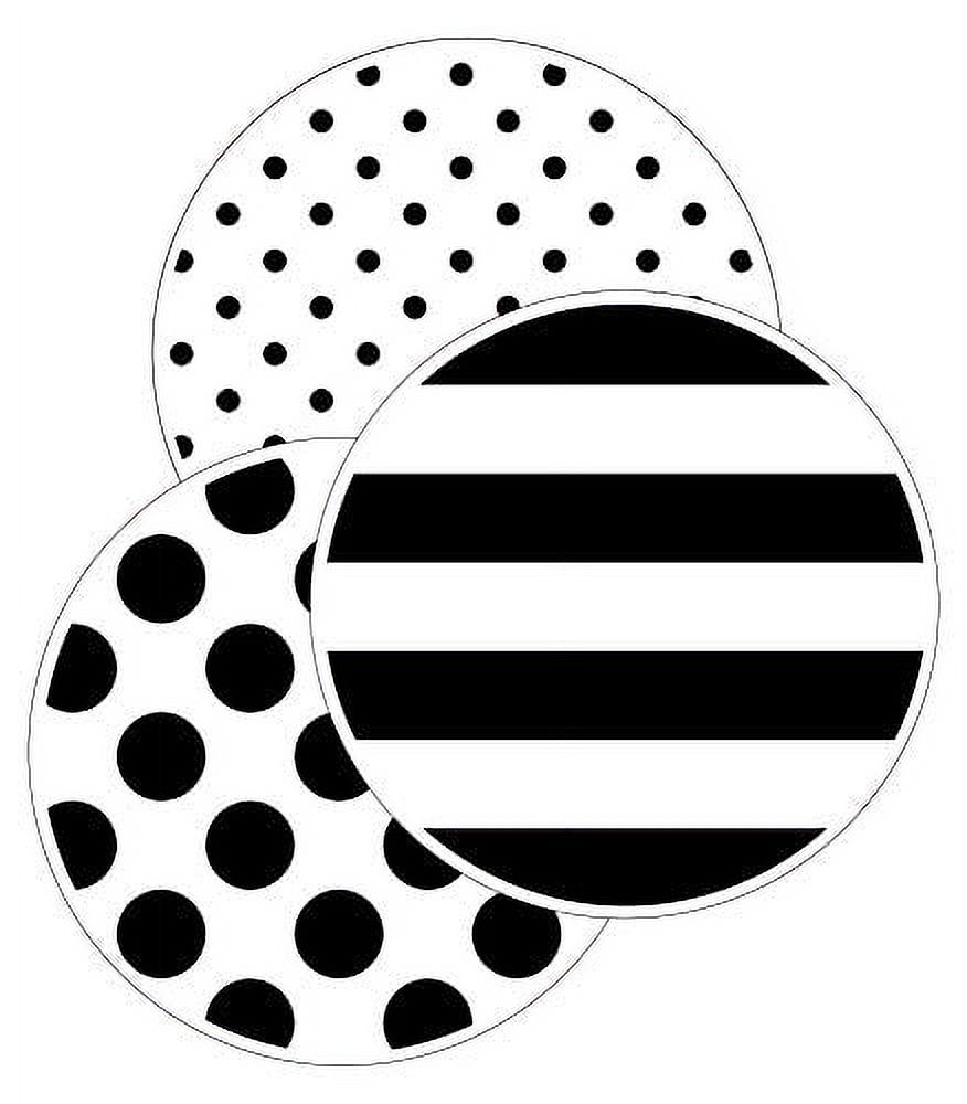Schoolgirl Style Black, White & Stylish Brights Black and White Dot