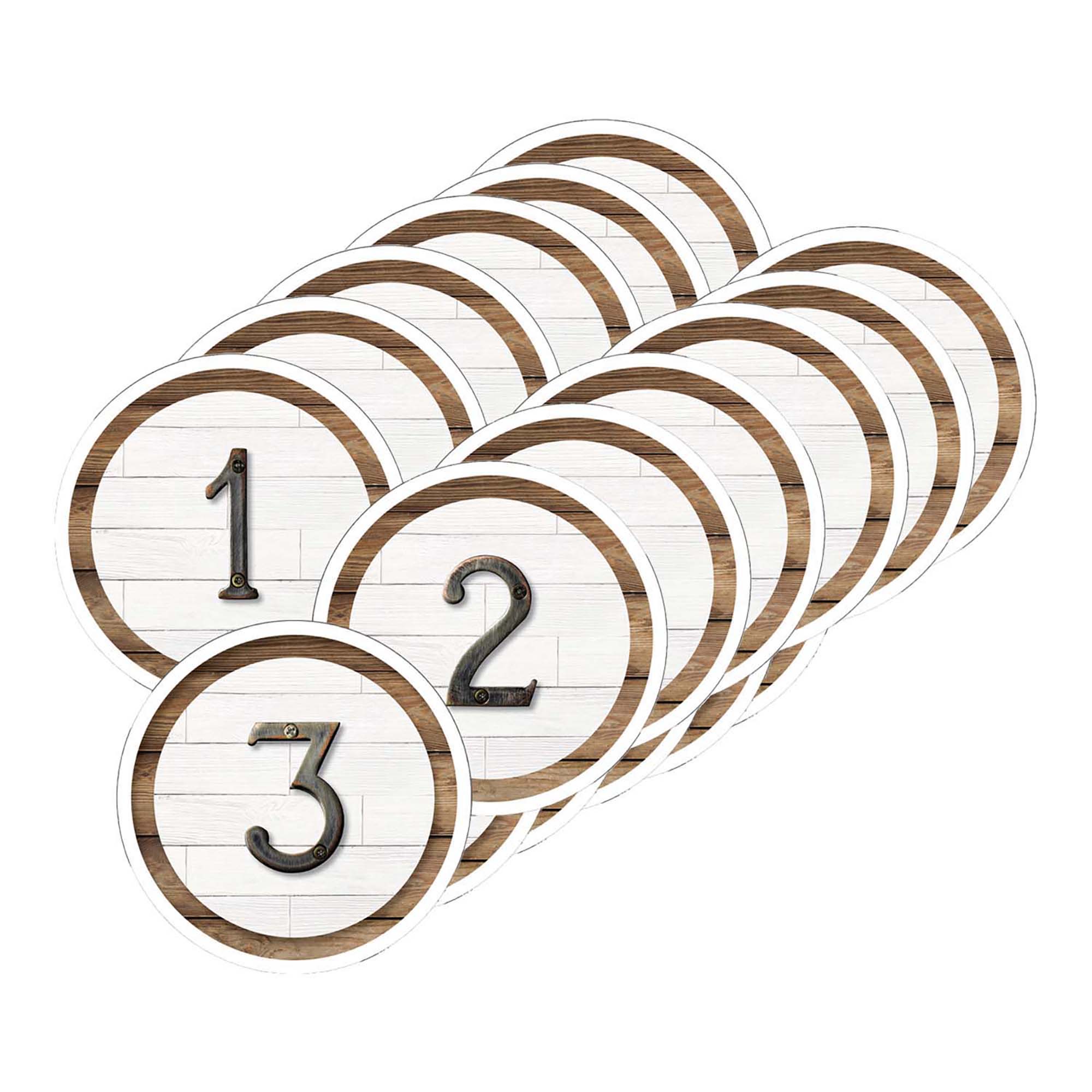 Schoolgirl Style Industrial Chic Student Numbers Mini Cut-Outs, 210 ...