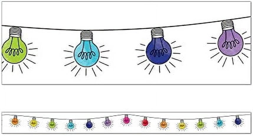 Light Bulb Moments Light Bulbs Straight Border, 36 Feet - Walmart.com