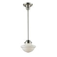thumbnail image 1 of ELK Lighting 69042-1-LED Schoolhouse 1 Light LED Pendant in Satin Nickel, 1 of 2