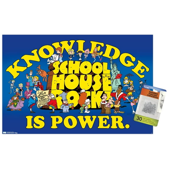 Schoolhouse Rock! - Group Wall Poster with Push Pins, 14.725" x 22.375"