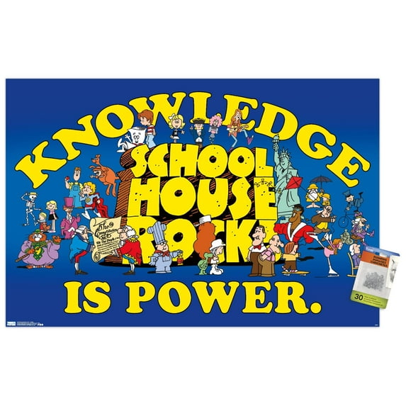 Schoolhouse Rock! - Group Wall Poster with Push Pins, 22.375" x 34"