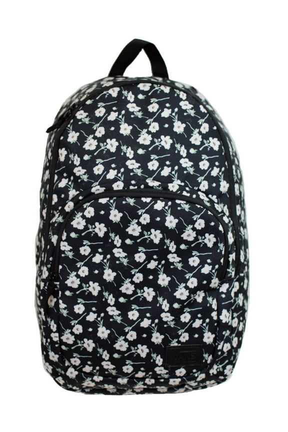 Schooling Black Pink Floral Backpack
