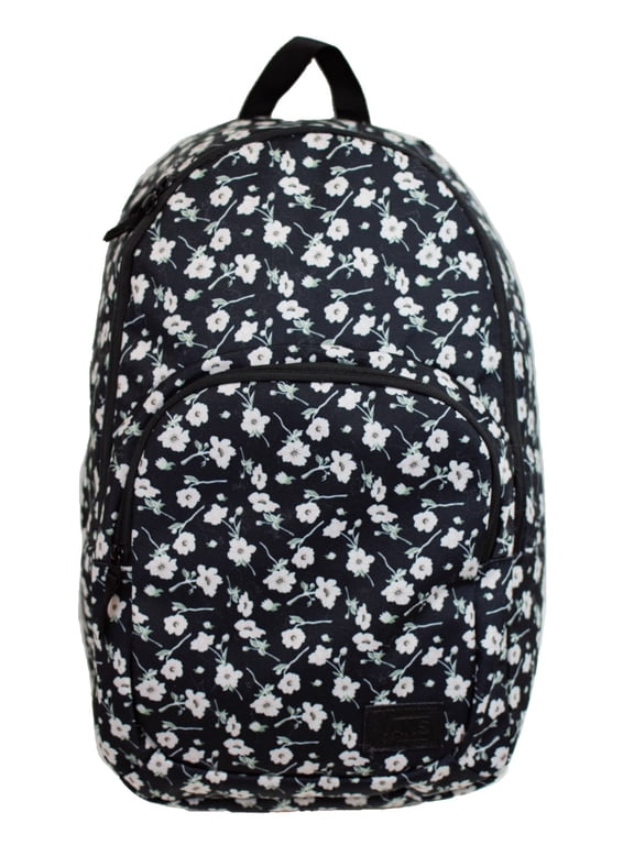 Schooling Black Pink Floral Backpack