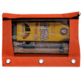 thumbnail image 1 of Schoolio Pencil Case for Kids with Zipper, Orange, 1 of 6