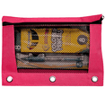 thumbnail image 1 of Schoolio Pink Pencil Case for Girls Zipper Pencil Pouch for 3 Ring Binder, 1 of 6