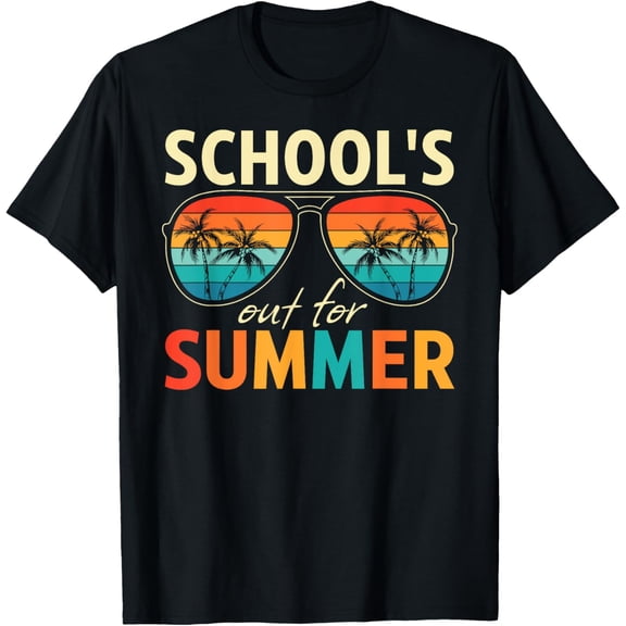 Schools Out For Summer Teacher Kids Last Day Of School 2025 T-Shirt