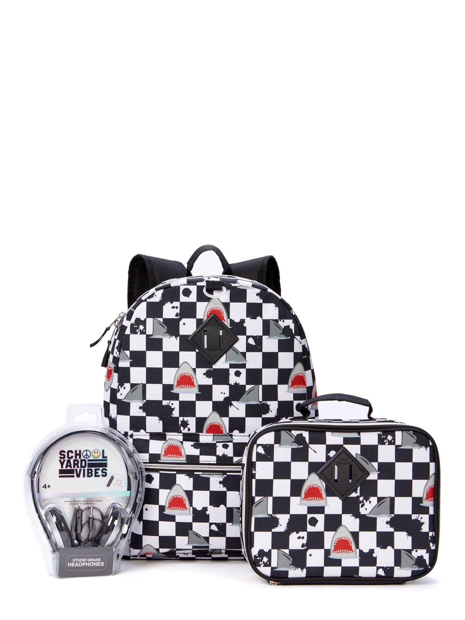 Personalized Checkered Print Lunch Box, Checker Lunch Bag, Back To