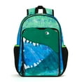 thumbnail image 1 of Schoolyard Vibes Dinosaur Boys 17" Ombre Stationary Kids Backpack, Green, 1 of 8