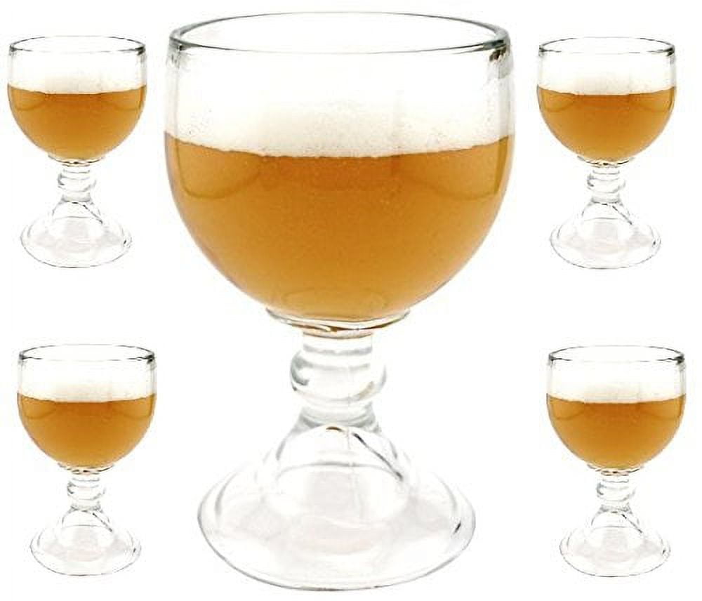 Schooner Beer Glasses Set of 4 – 21-ounce Large Margarita Glass