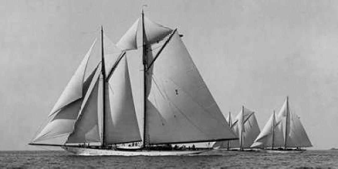 Schooner Race Canvas Art - Edwin Levick (24 x 48)