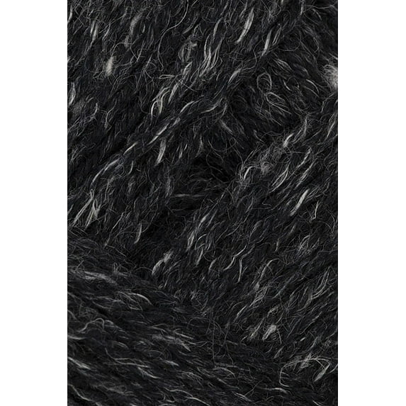 Schoppel Wolle - ALB Lino Knitting Yarn - Black Melange (# 9093)