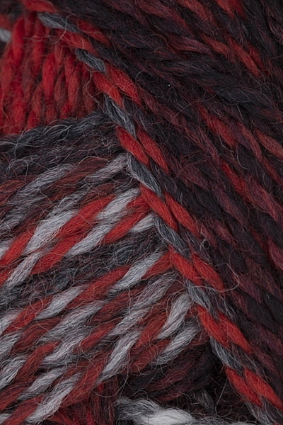 Schoppel Wolle - Zauberball Starke 6 Knitting Yarn - Red/ Gray (# 2337)