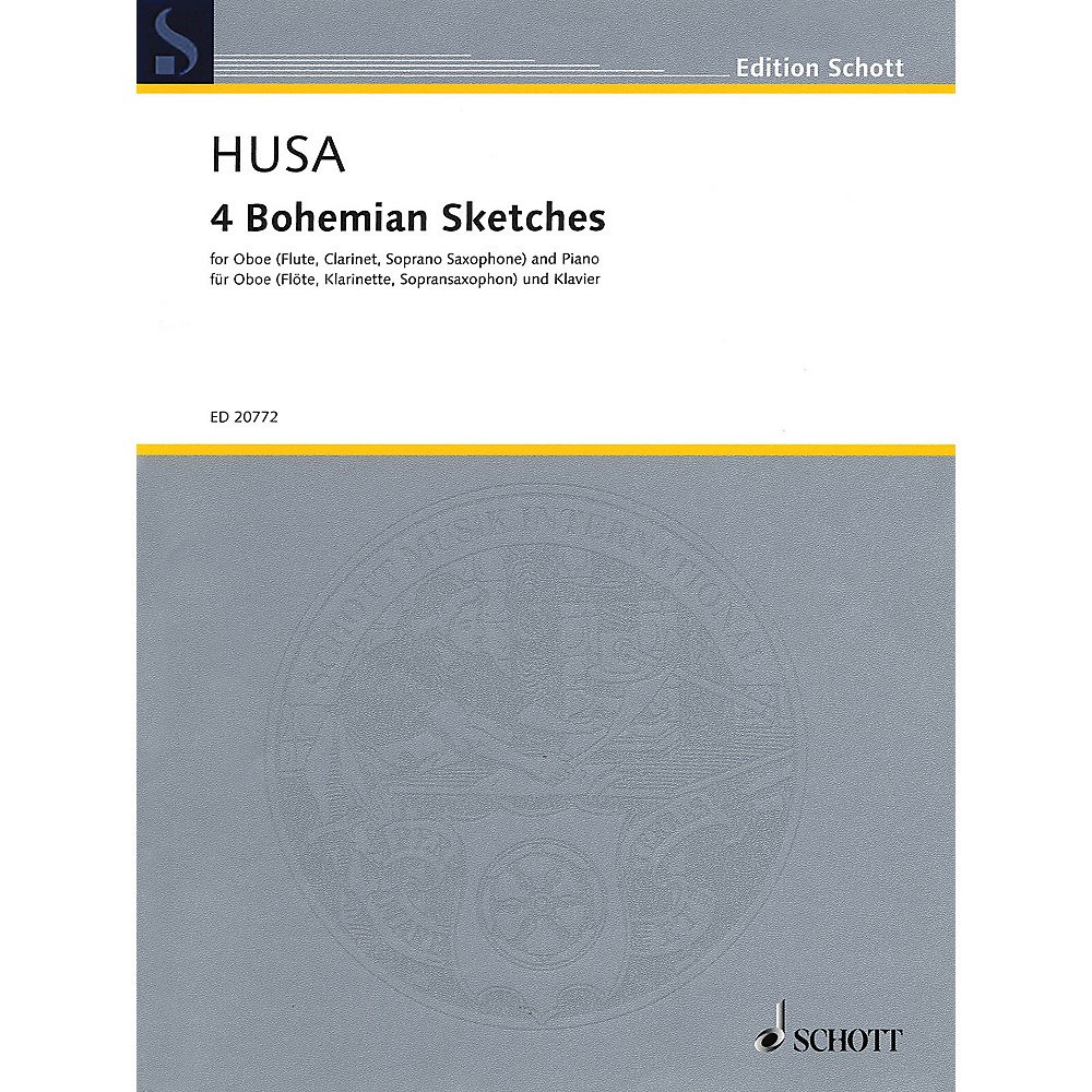 4 Bohemian Sketches (Karel Husa) Oboe (Flute, Clarinet, or Soprano Saxophone) (Sheet Music/Songbook)