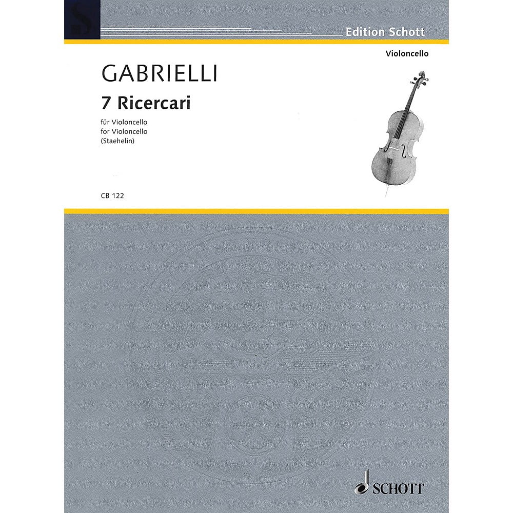 Schott 7 Ricercari (Cello Solo) Schott Series