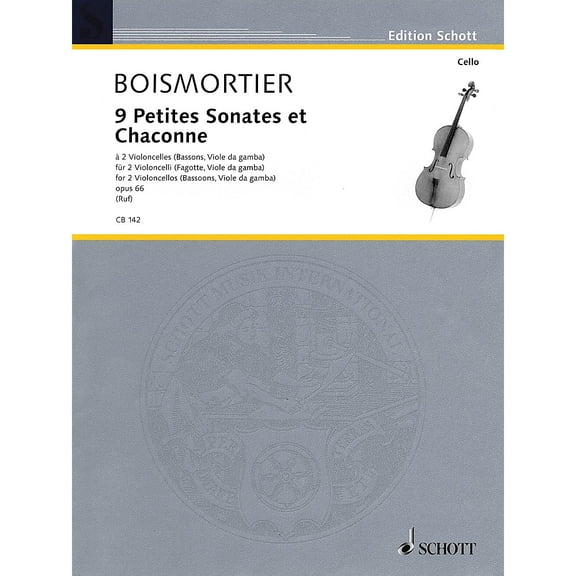 Schott 9 Little Sonatas and Chaconnes (2 Cellos) Schott Series