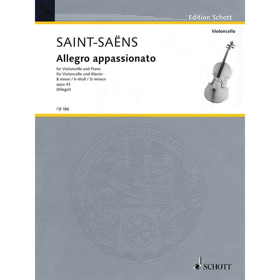 Schott Allegro Appassionato in B Minor, Op. 43 (for Cello and Piano) String Series