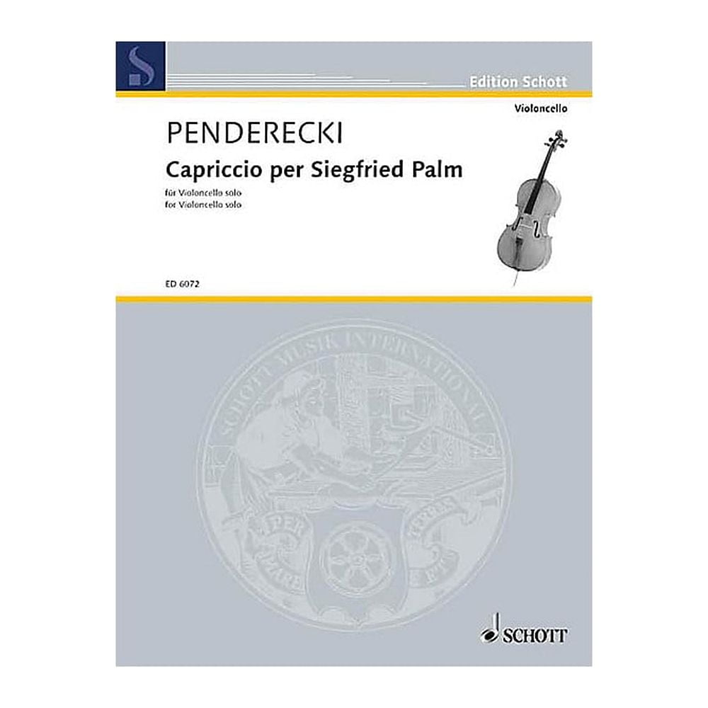 Schott Capriccio for Siegfried Palm (1968) (Cello Solo) Schott Series