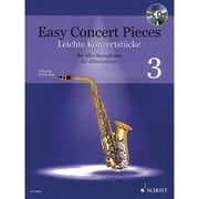 Schott Easy Concert Pieces Book 3 17 Pieces from 6 Centuries Alto Saxophone and Piano Book/CD