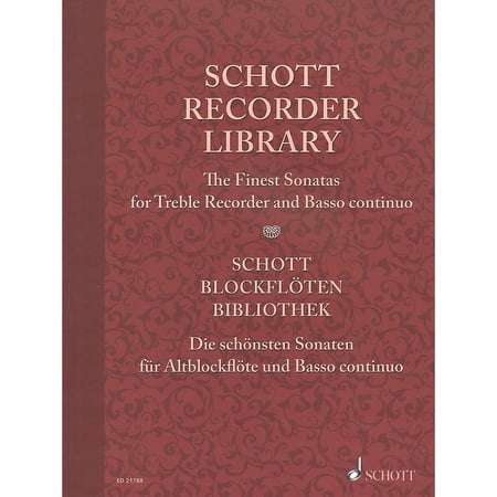 Schott Recorder Library Woodwind Solo Series Softcover