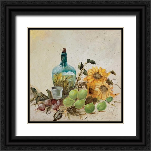 Schottler, Katharina 15x15 Black Ornate Wood Framed with Double Matting Museum Art Print Titled - Mediterranean comp. II