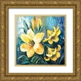 thumbnail image 1 of Schottler, Katharina 20x20 Gold Ornate Wood Framed with Double Matting Museum Art Print Titled - Yellow lilies in Spring, 1 of 4
