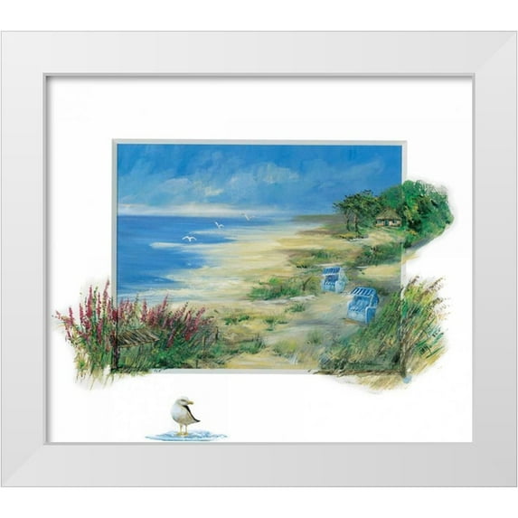 Schottler, Katharina 23x20 White Modern Wood Framed Museum Art Print Titled - Ostseekuste II