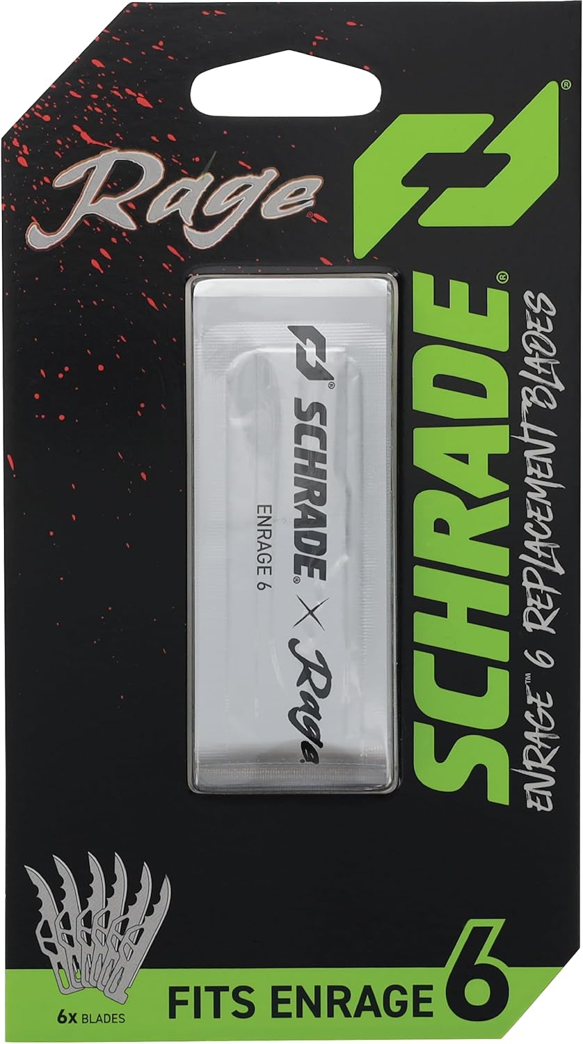 Schrade Enrage Replacement Blades with 6 Replaceable Blades, Rage