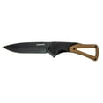 thumbnail image 1 of Schrade 1124286 4" Brown Handle w/Sheath Fixed Blade Knife, 1 of 1