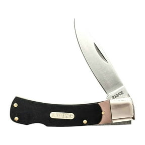 Old Timer Bruin Pocket Knife 2.8" Drop Point 7Cr17MoV Satin Blade Delrin Handle Brown