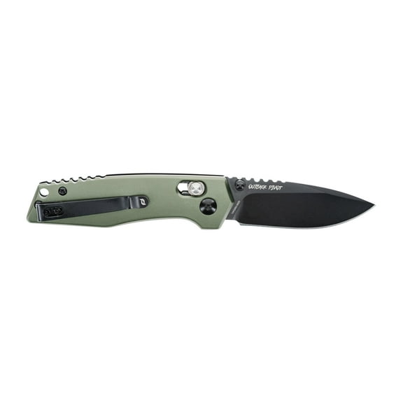 Schrade Outback Pivot Lock Folder Aus-8 Stainless Steel Blade, Black Oxide Blade, Aluminum Handle