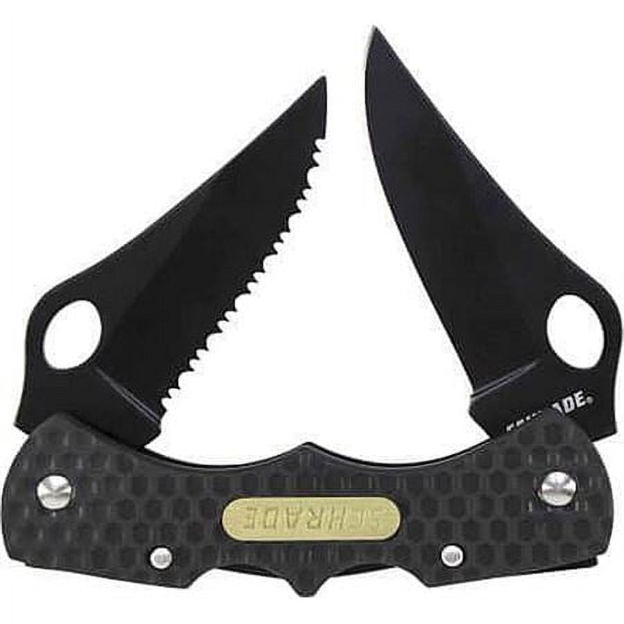 Schrade SCH005DLBCP-A Double Blade Lockback Folding Knife