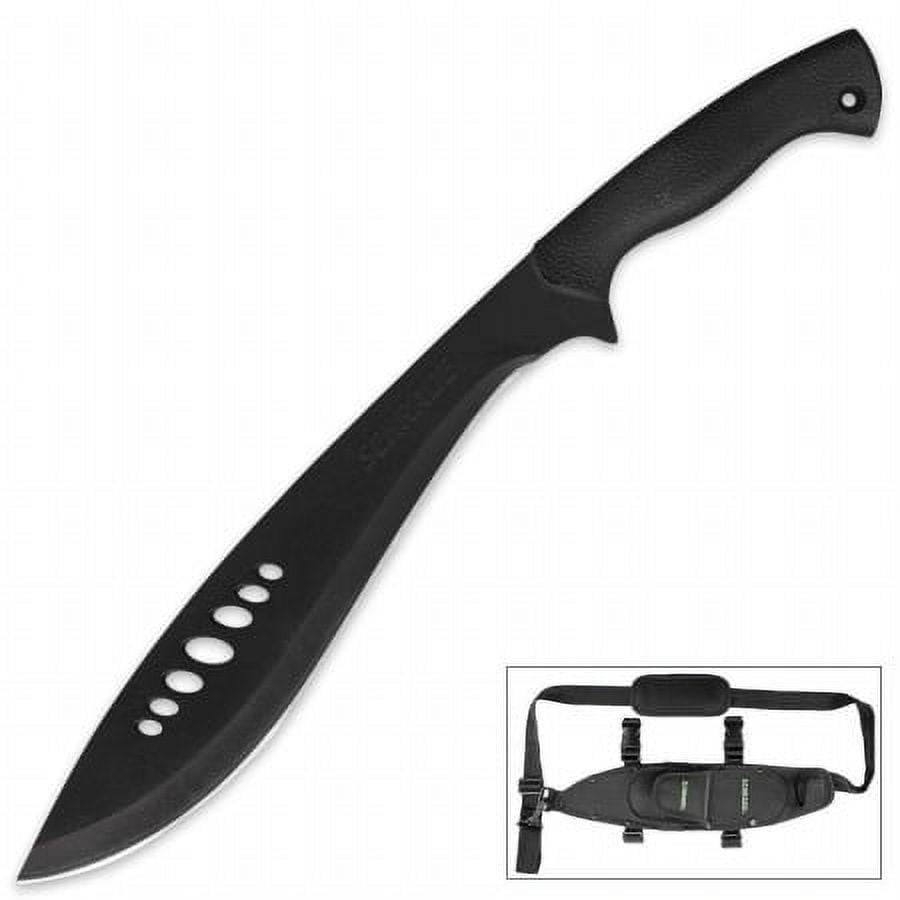 Schrade SCHKM1 Large Full Tang Fixed Blade Safe T-Grip Handle Kukri Machete
