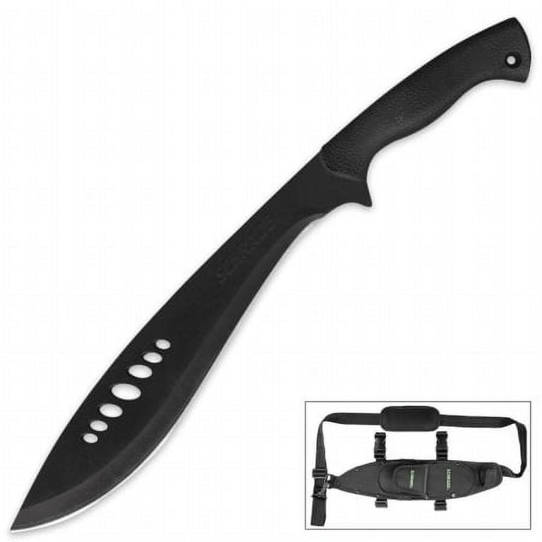 17 Tactical Hunting Rambo Bowie Full Tang Fixed Blade Knife Machete + Sheath | UK