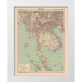 thumbnail image 1 of Schrader 15x18 White Modern Wood Framed Museum Art Print Titled - Asia Indochina - Schrader 1908, 1 of 4