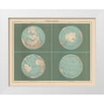 thumbnail image 1 of Schrader 18x15 White Modern Wood Framed Museum Art Print Titled - Terrestrial Sphere - Schrader 1908, 1 of 4