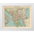 thumbnail image 1 of Schrader 32x26 White Modern Wood Framed Museum Art Print Titled - Europe Balkan Peninsula - Schrader 1908, 1 of 4