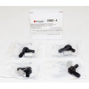 Schrader TPMS Service Pack - Black Straight Valve w/Nut   Fits 33900 90  EZ-sensor only - 4 Pack