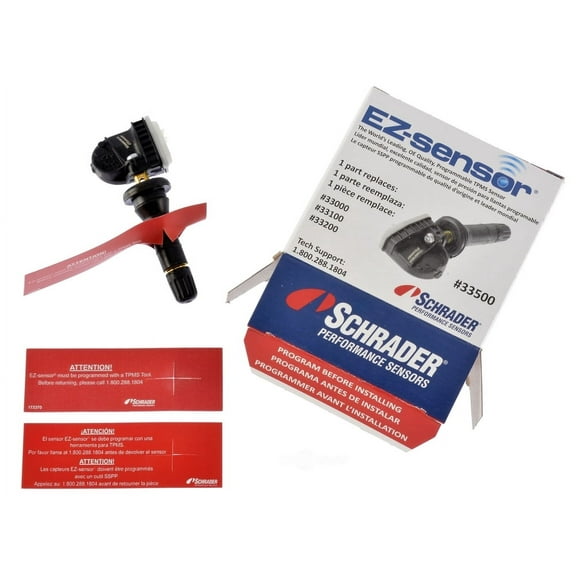 Schrader TPMS Solutions Schrader Programmable Ez-sensor with Rubber Valve Automotive Specialty Parts