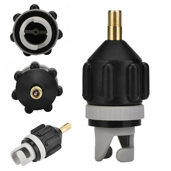 Schrader Valve Adaptor Converter for Electric Bike Pump & Bike Pump, Fits Inflatable Paddle Board Inflatable Beds Kayaks Canoes Rubber Boats, Durable Leak-Proof Quick Inflation Accessory