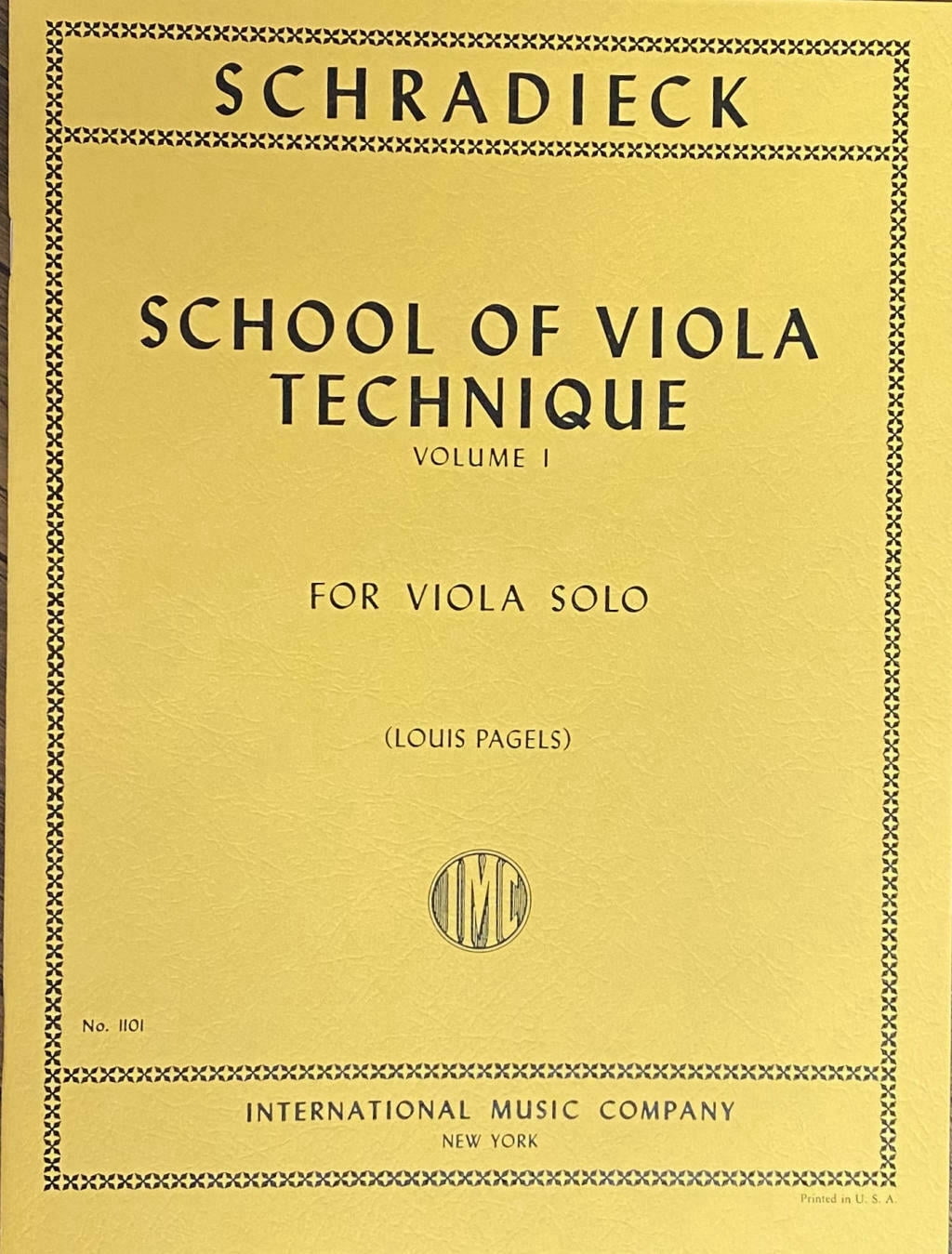 Schradieck: School of Viola Technique, Volume 1 (IMC # 1101) - Walmart.com