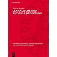 thumbnail image 1 of Schriften Zur Phonetik, Sprachwissenscha Lexikalische Und Aktuelle Bedeutung: Ein Beitrag Zur Theorie Der Wortbedeutung, Book 7, (Hardcover), 1 of 1