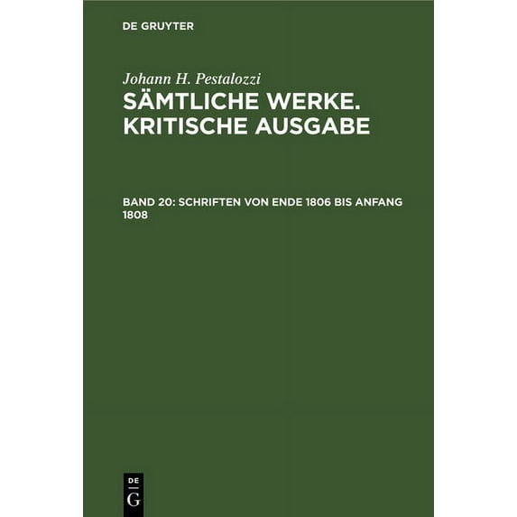 Schriften von Ende 1806 bis Anfang 1808 (Hardcover)
