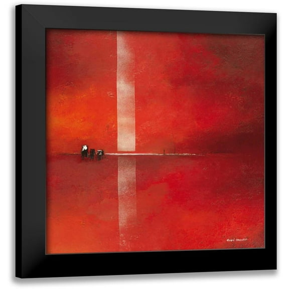 Schrooten, Andre 12x12 Black Modern Framed Museum Art Print Titled - Deep red II