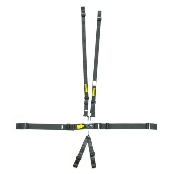 Schroth Racing SRBSR71760H 6-Point Latchlink III Harness System - Pull Up - V-Type - 2 in. Shoulder - Black
