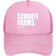 thumbnail image 1 of Schrute Farms Bed and Breakfast The Office Mesh Baseball Cap Adjustable Dad Hat Trucker Hat for Women Men,Black, 1 of 7