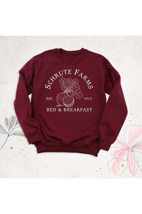 Schrute Farms Sweatshirt, The Office , Bed And Breakfast, Dwight Office Shirt, Farm , Dwight Schrute Long Sleeve, Fans of Dwight Tshirt All Size S-5XL
