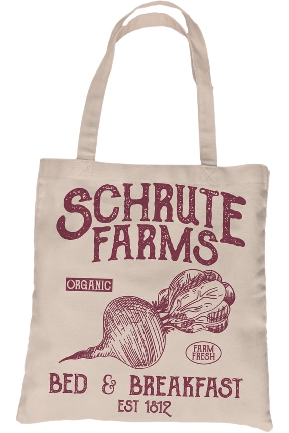 Schrute Farms Tote, 100% Cotton Heavy Duty Tote